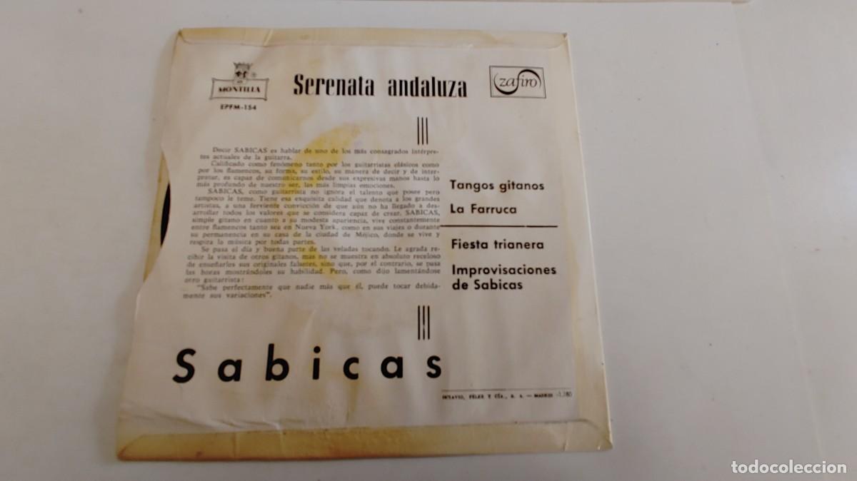 Discos de vinilo: SABICAS-EP TANGOS GITANOS +3 - Foto 2