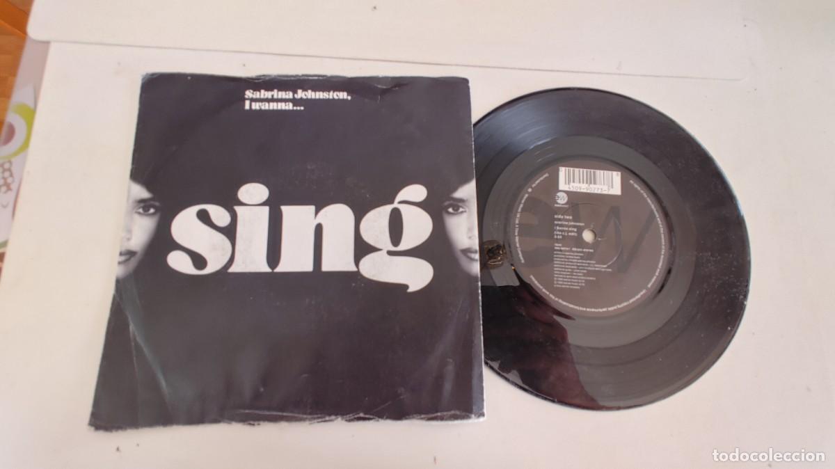 Discos de vinilo: SABRINA JOHNSTON-SINGLE I WANNA SING - Foto 1