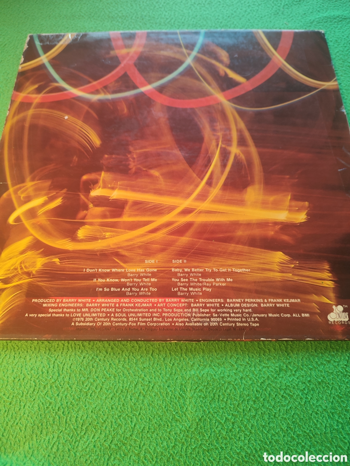 Discos de vinilo: Barry White - Deja sonar la m&uacute;sica - Foto 2