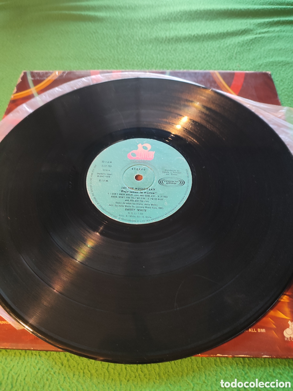 Discos de vinilo: Barry White - Deja sonar la m&uacute;sica - Foto 3