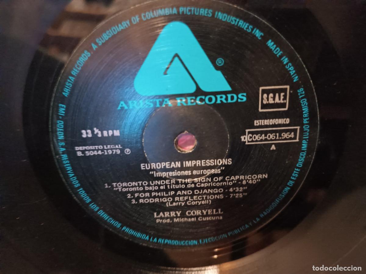 Discos de vinilo: Larry Coryel European Impressions - Foto 3