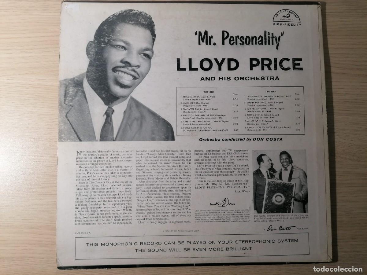 Discos de vinilo: LP Lloyd Price &lrm;&ndash; Mr. &rdquo;Personality&rdquo; - Foto 2