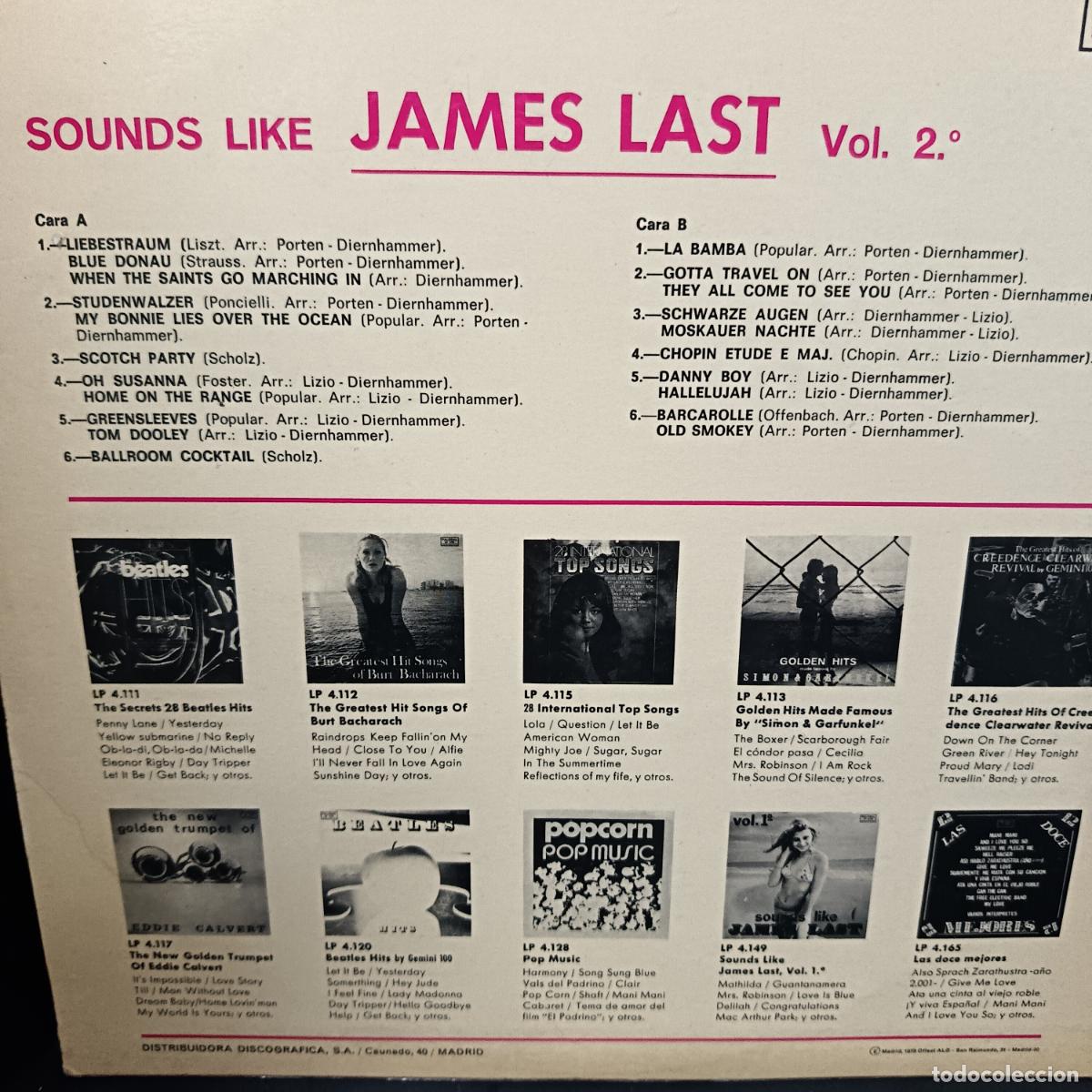 Discos de vinilo: JAMES LAST, SOUNDS LIKE VOL. 2&ordm;. LP 1973 - Foto 2