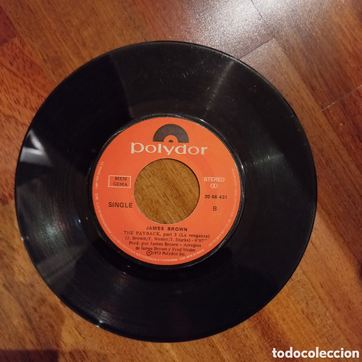 Discos de vinilo: James Brown. The Payback. Polydor 1973 Espa&ntilde;a - Foto 2
