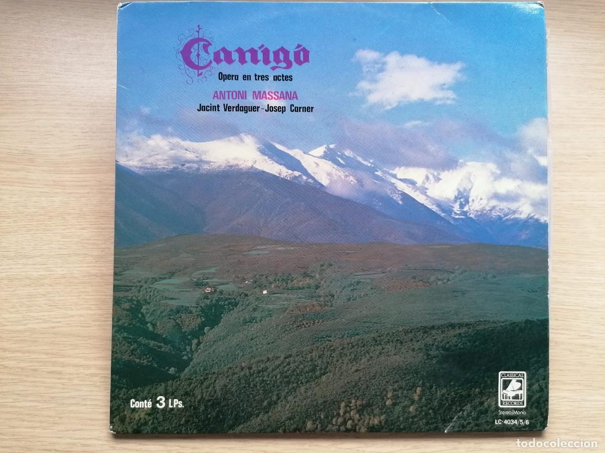 Disques de vinyle: triple LP ANTONI MASSANA Canig&oacute; &Oacute;pera en tres actes