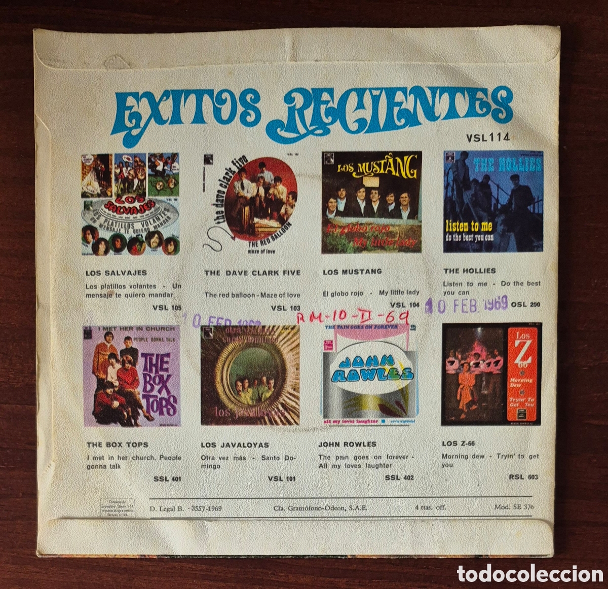 Discos de vinilo: SINGLE - RICHARD ANTHONY - LAS FLECHAS DEL AMOR / QUE DECIR AHORA 1969 - Foto 2