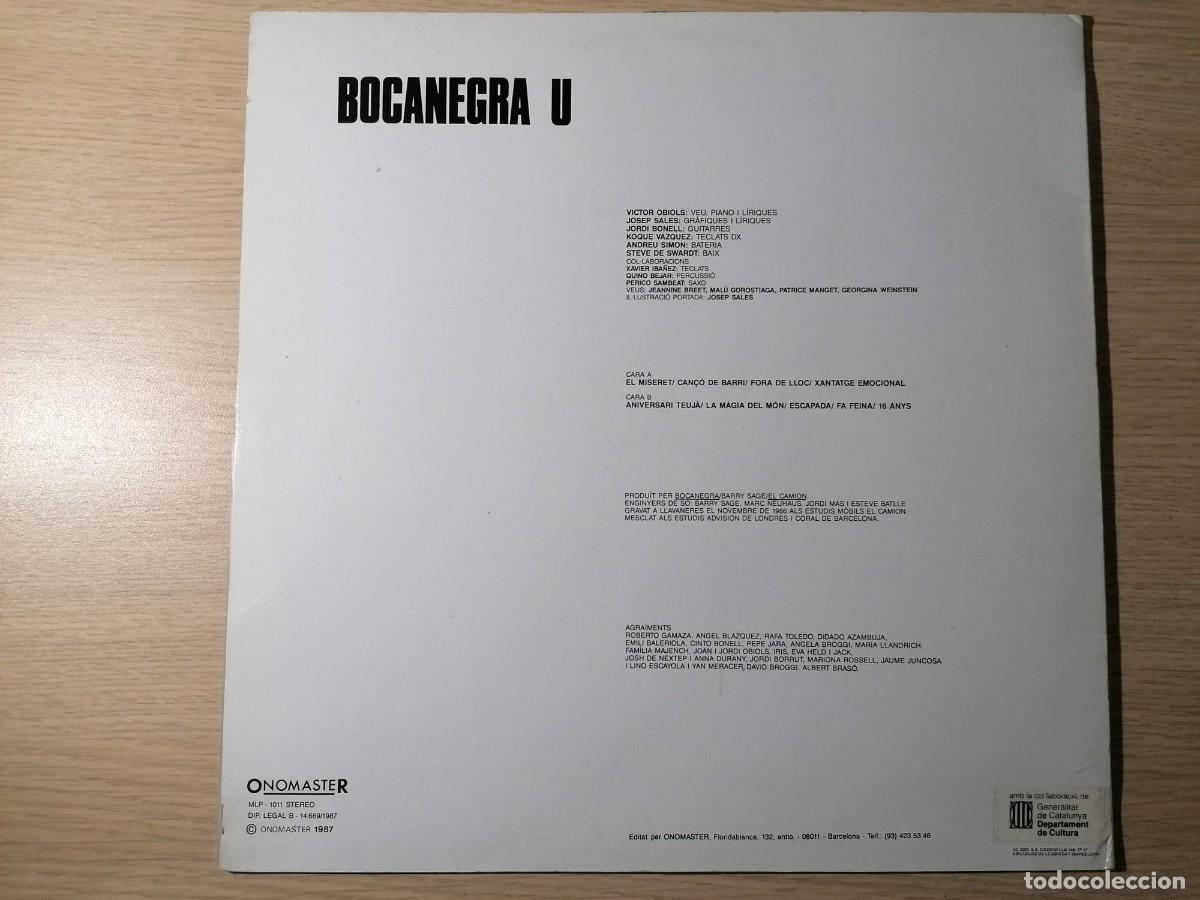 Discos de vinilo: LP BOCANEGRA U rock pop catal&aacute;n - Foto 2