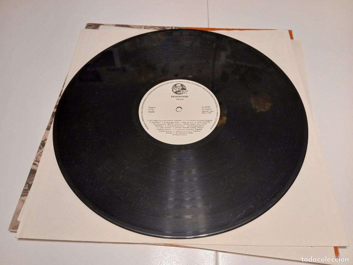 Discos de vinilo: DESERCI&Oacute;N! -RECOPILATORIO- (1992) LP DISCO VINILO - Foto 4