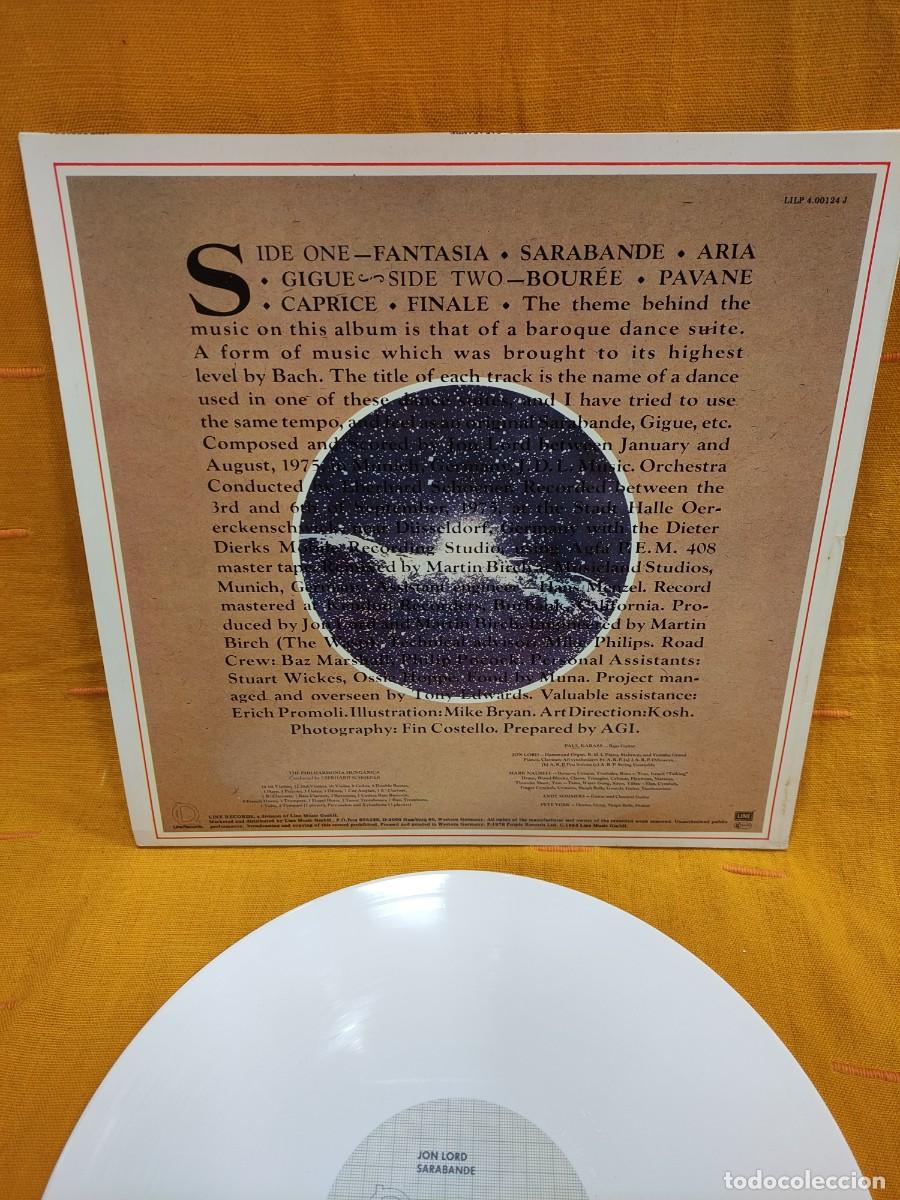 Discos de vinilo: Lp Jon Lord , Sarabande 1983 - Foto 3