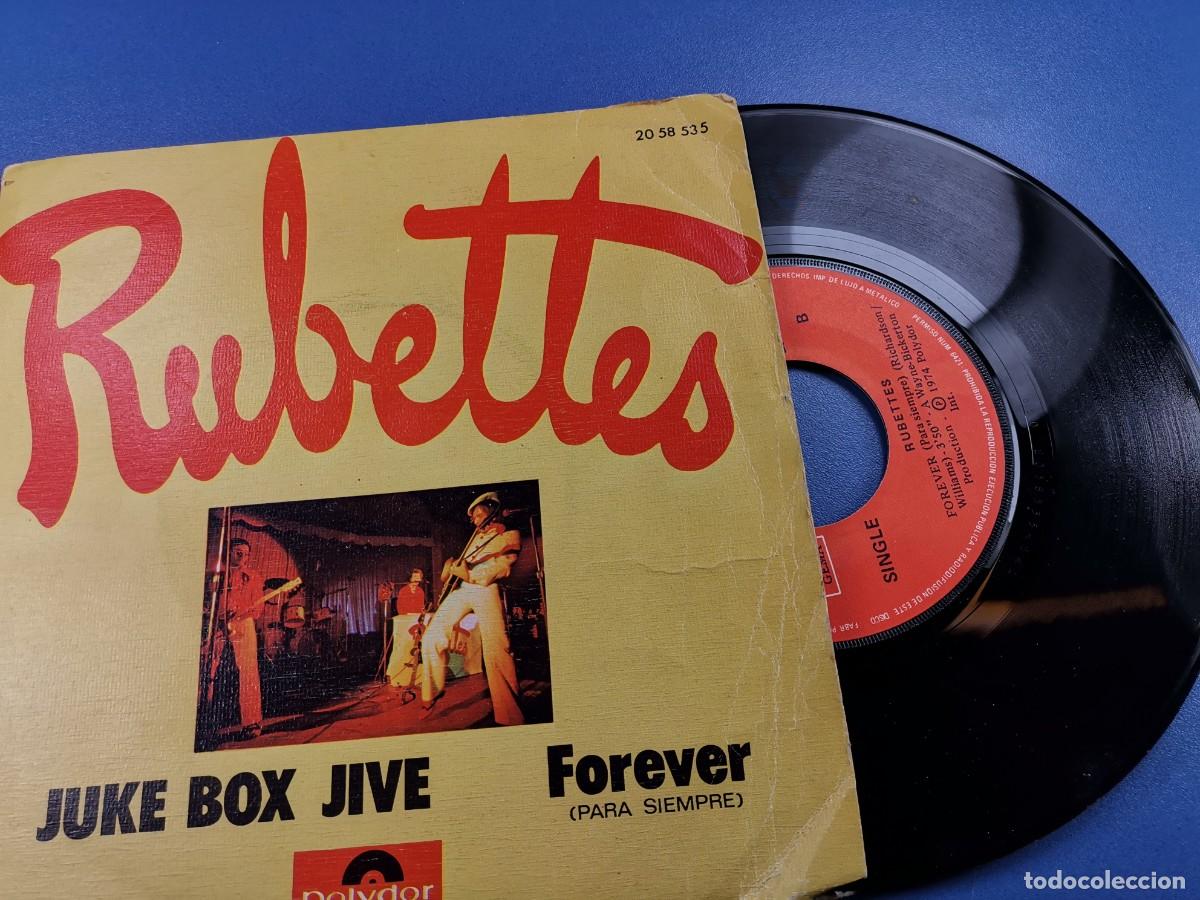 Discos de vinilo: RUBETTES-JUKE BOX JIVE + FOREVER SINGLE SPAIN 1974 - Foto 3