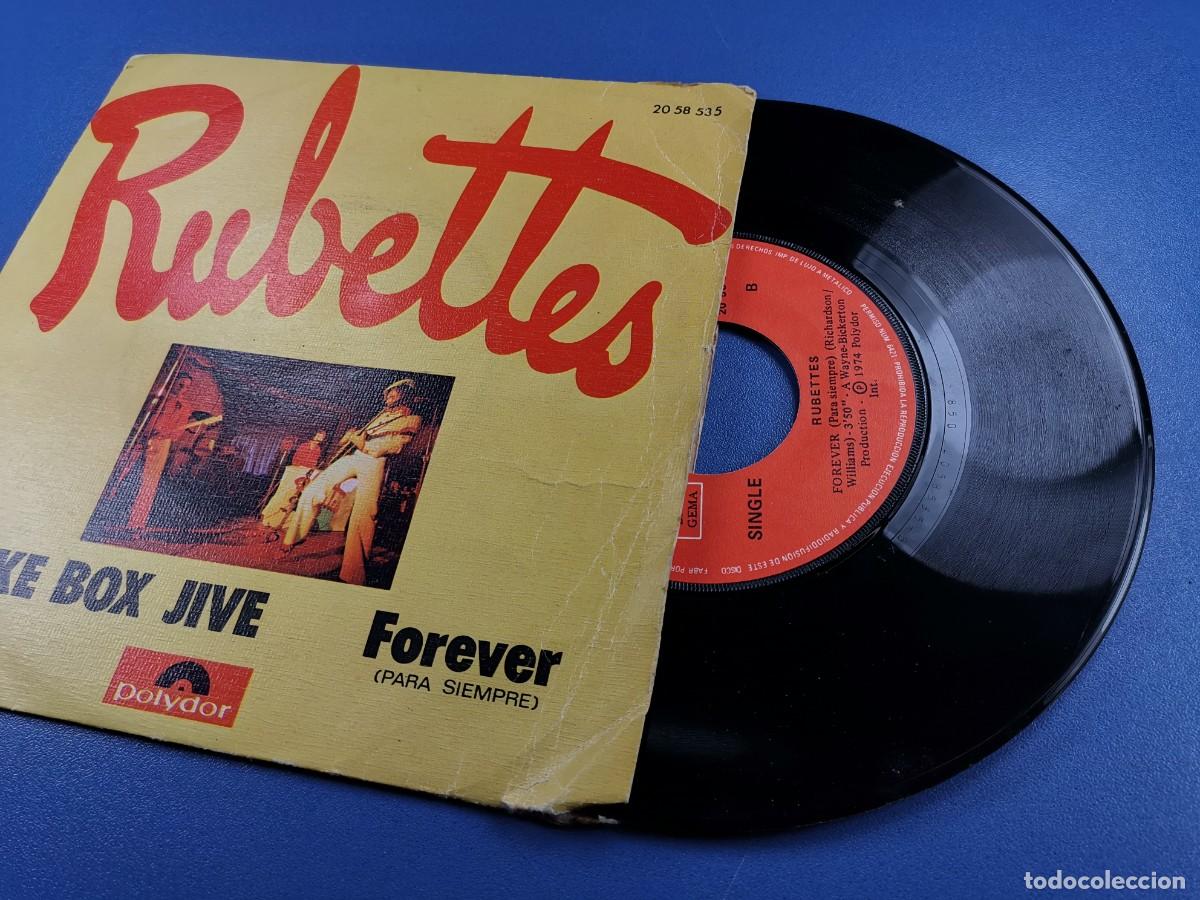 Discos de vinilo: RUBETTES-JUKE BOX JIVE + FOREVER SINGLE SPAIN 1974 - Foto 4