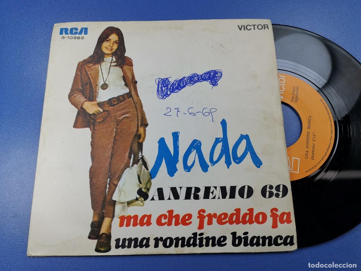 Discos de vinilo: NADA - MA CHE FREDDO FA - SAN REMO 1969 - SINGLE - Foto 2