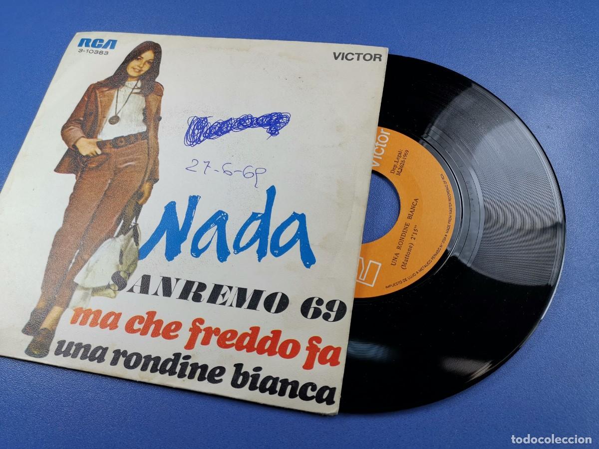 Discos de vinilo: NADA - MA CHE FREDDO FA - SAN REMO 1969 - SINGLE - Foto 3