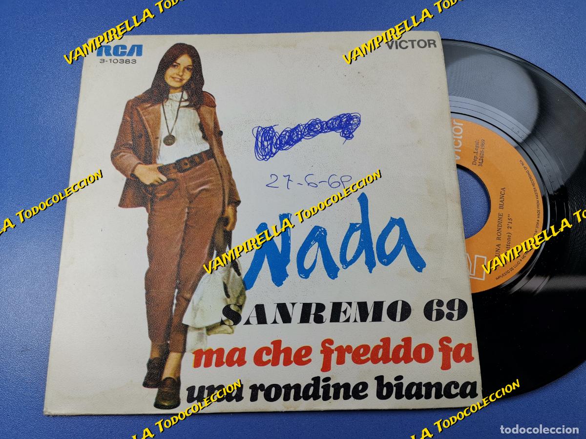 Discos de vinilo: NADA - MA CHE FREDDO FA - SAN REMO 1969 - SINGLE - Foto 1