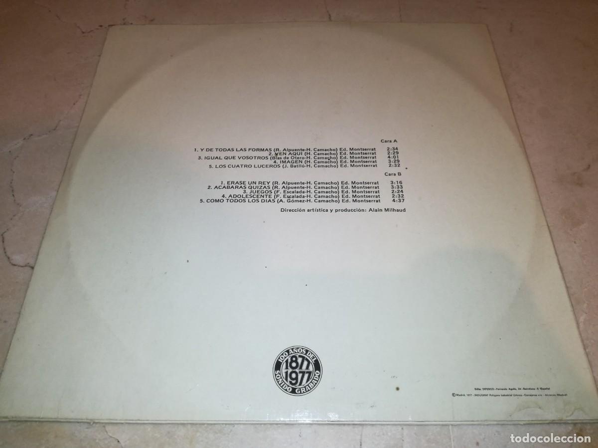 Discos de vinilo: HILARIO CAMACHO-ORIGINAL 1977-LP - Foto 2