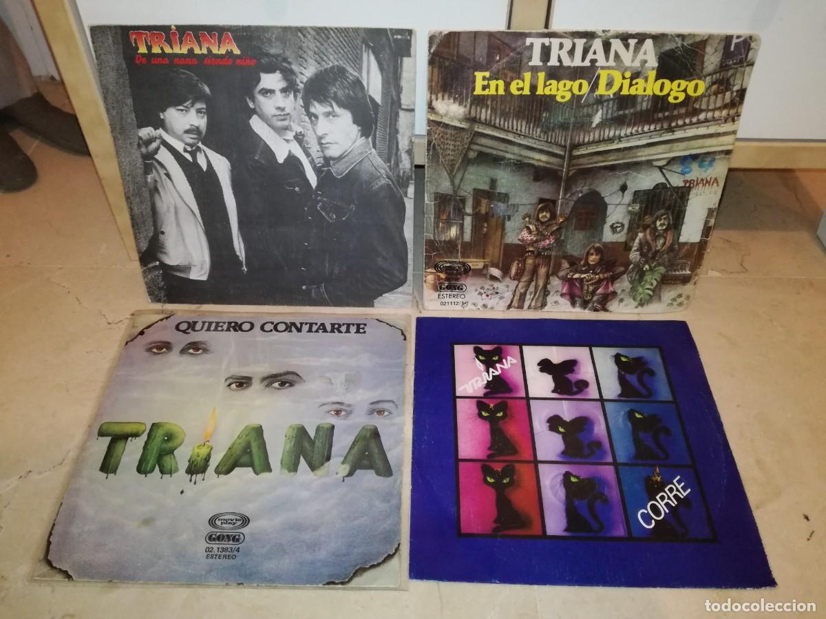 Discos de vinilo: LOTE DE 4 SINGLES ORIGINALES DE TRIANA - Foto 1
