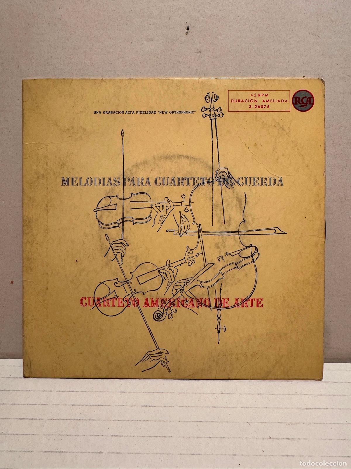 Discos de vinilo: SINGLE CUARTETO AMERICANO - Foto 1