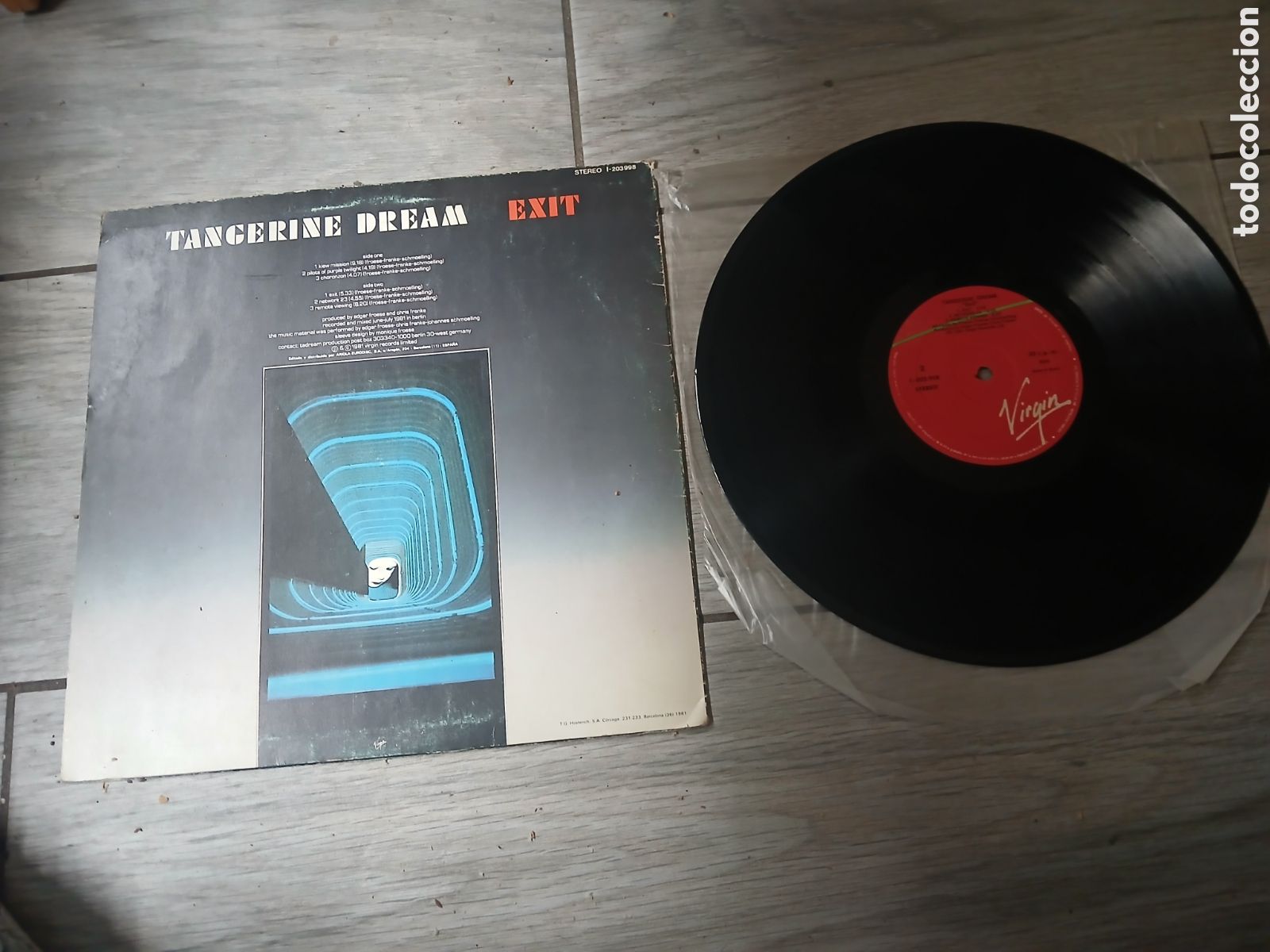 Discos de vinilo: TANGERINE DREAM - EXIT - SPAIN - VIRGIN - REF I-203998 - L - - Foto 2