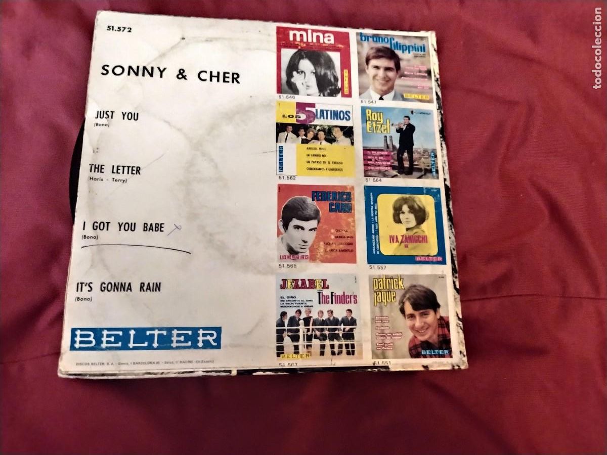 Discos de vinilo: SONNY & CHER-EP I GOT YOU BABE +3 - Foto 2