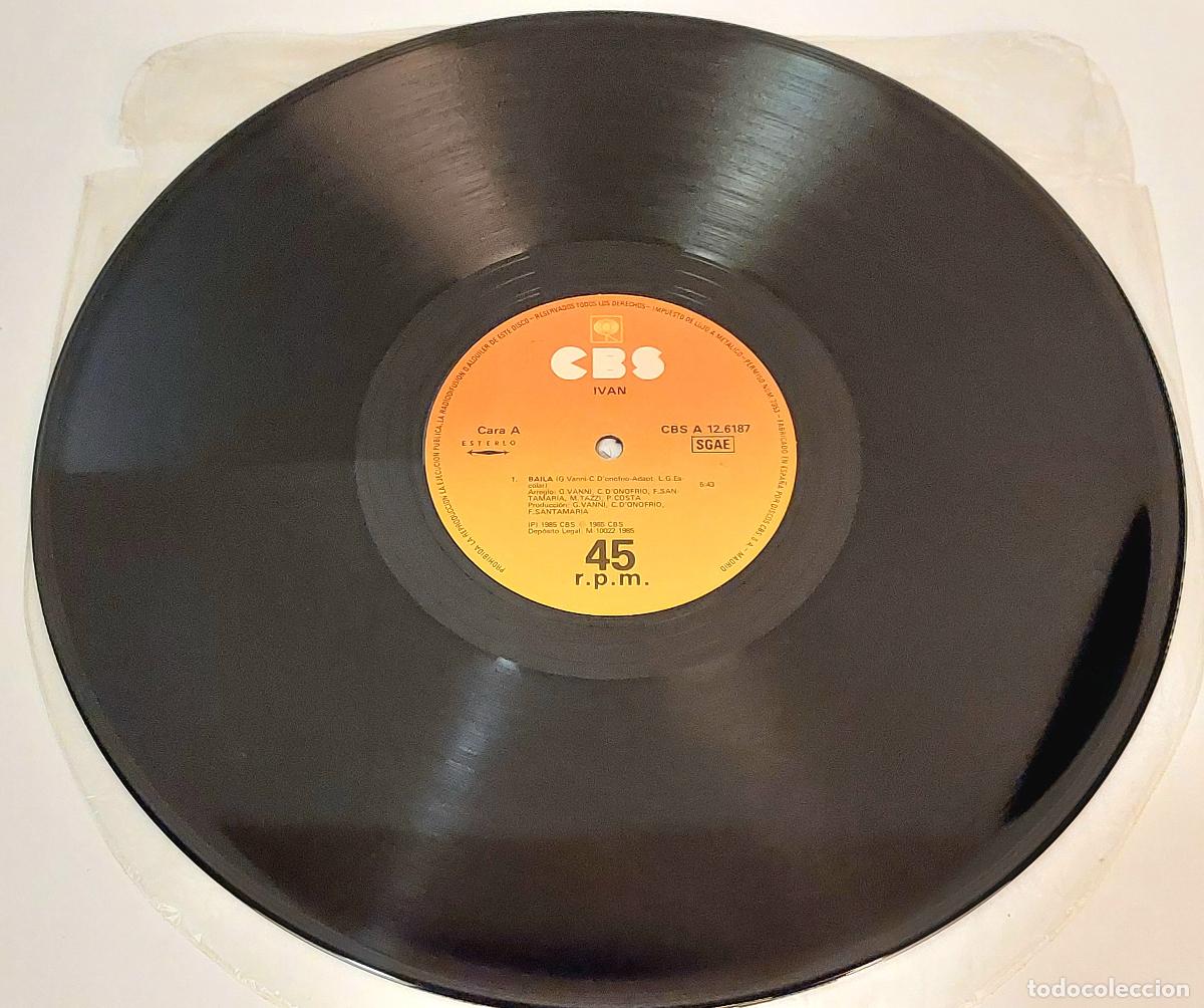 Discos de vinilo: IVAN - BAILA -1985 - MAXI SINGLE VINILO - Foto 3