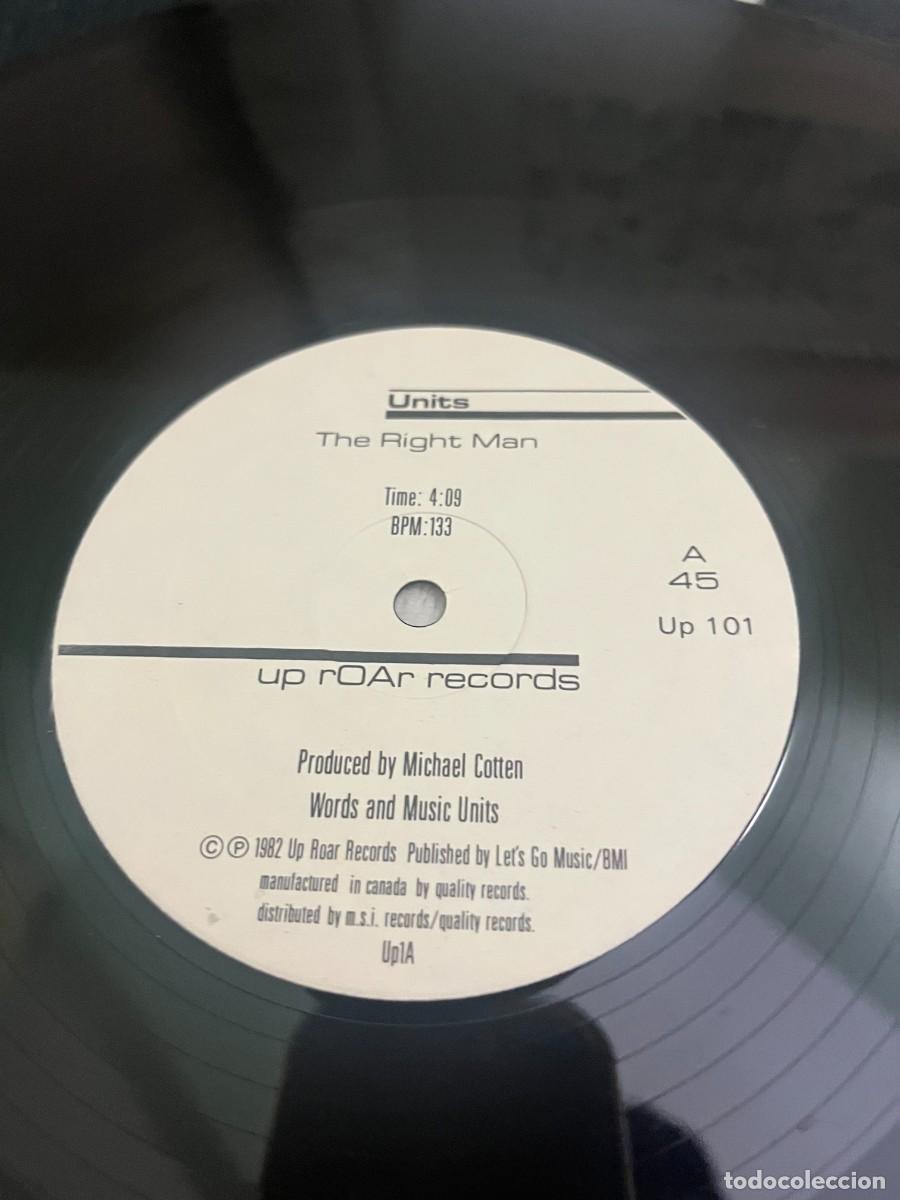 Discos de vinilo: Units The Right Man maxi - Foto 4