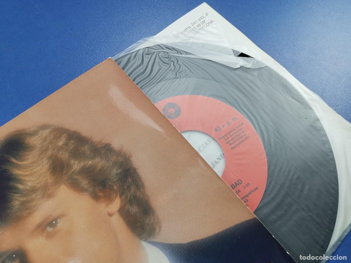 Discos de vinilo: ALEJANDRO ABAD - HABLEMOS DE ALGO (SINGLE LEIBER 1985) - Foto 5