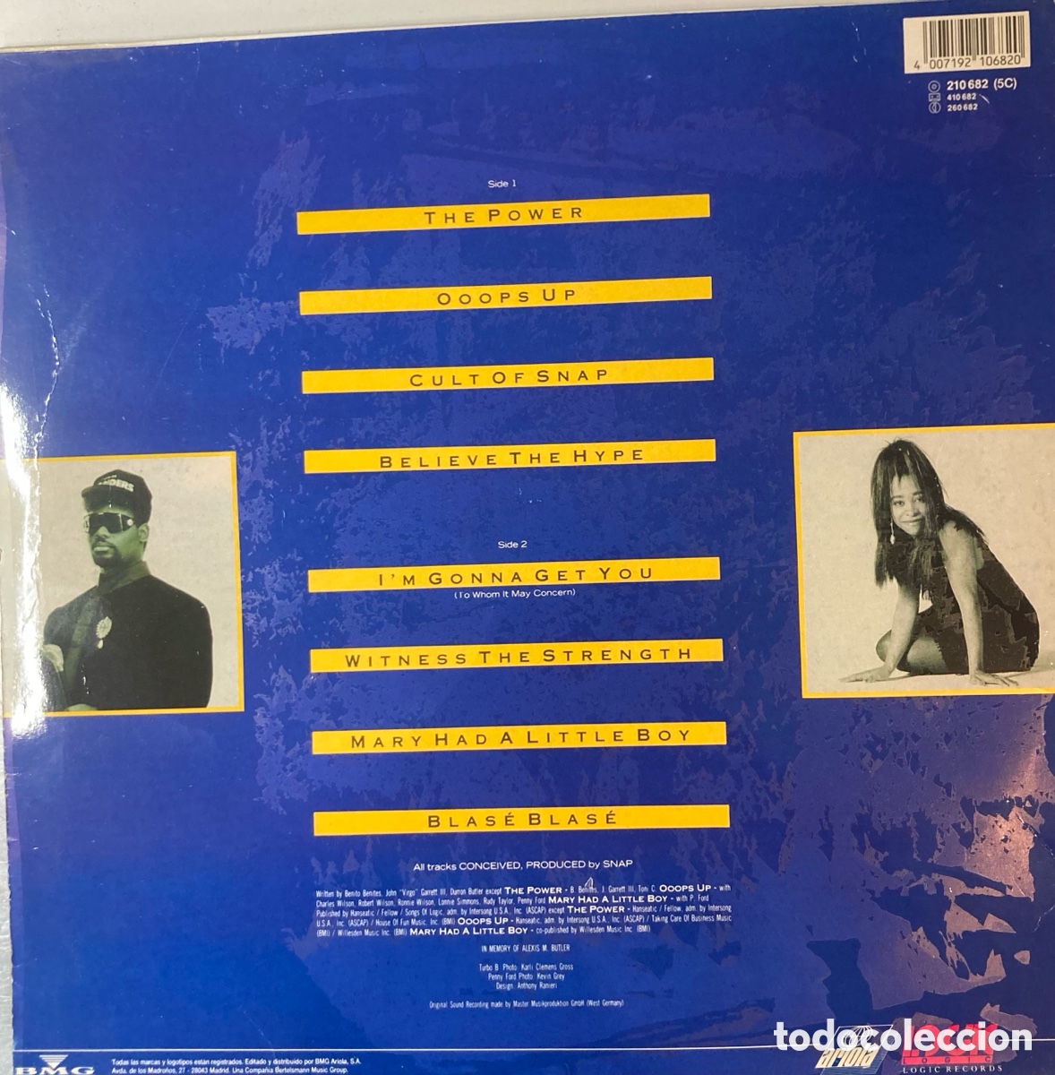 Discos de vinilo: DISCO VINILO SNAP! &rdquo;WORLD POWER&rdquo; - Foto 2