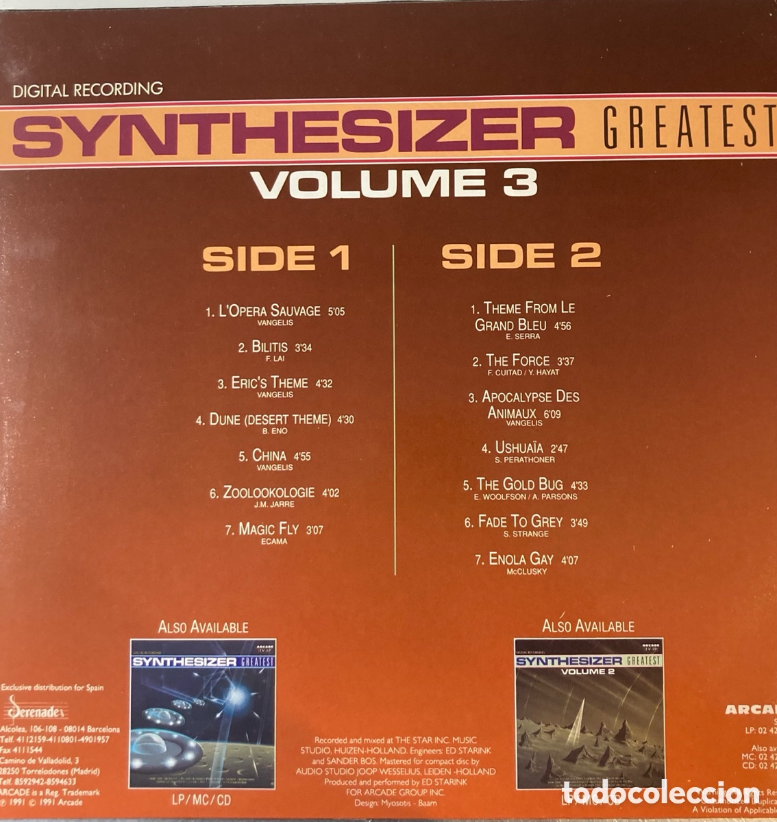 Discos de vinilo: disco vinilo &rdquo;Synthesizer Greatest Volume 3&rdquo; - Foto 2