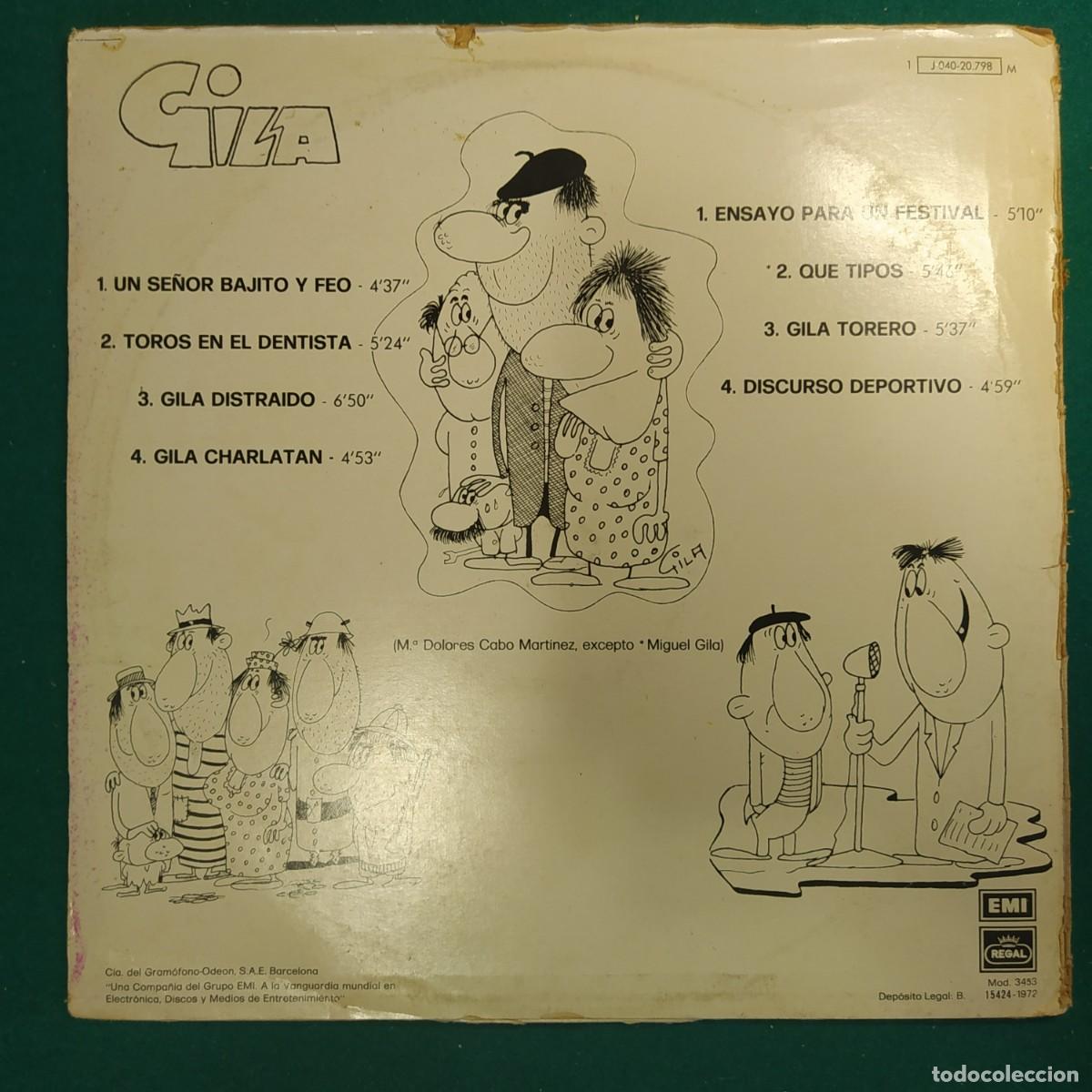 Discos de vinilo: GILA Y GILA 1972 LP. - Foto 2