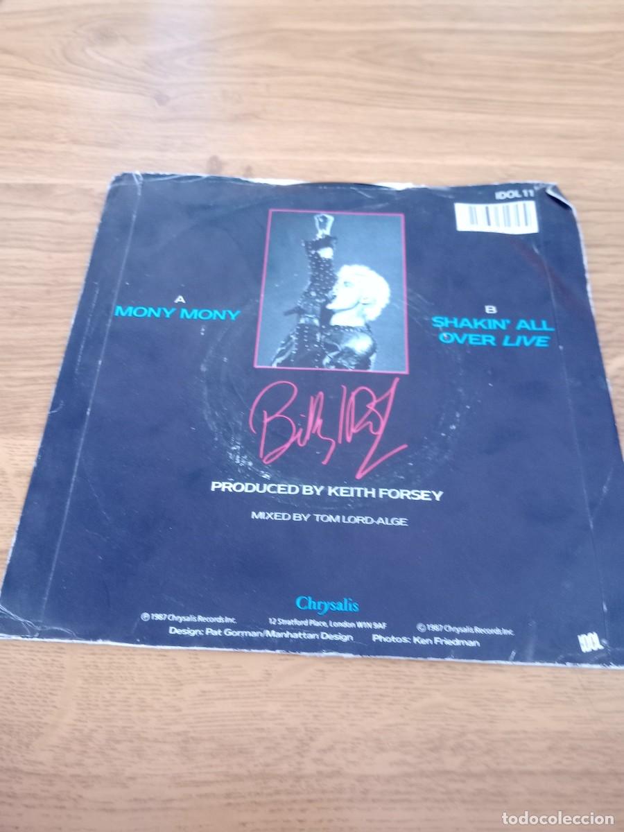 Discos de vinilo: BILLY IDOL / MONY MONY / - Foto 2