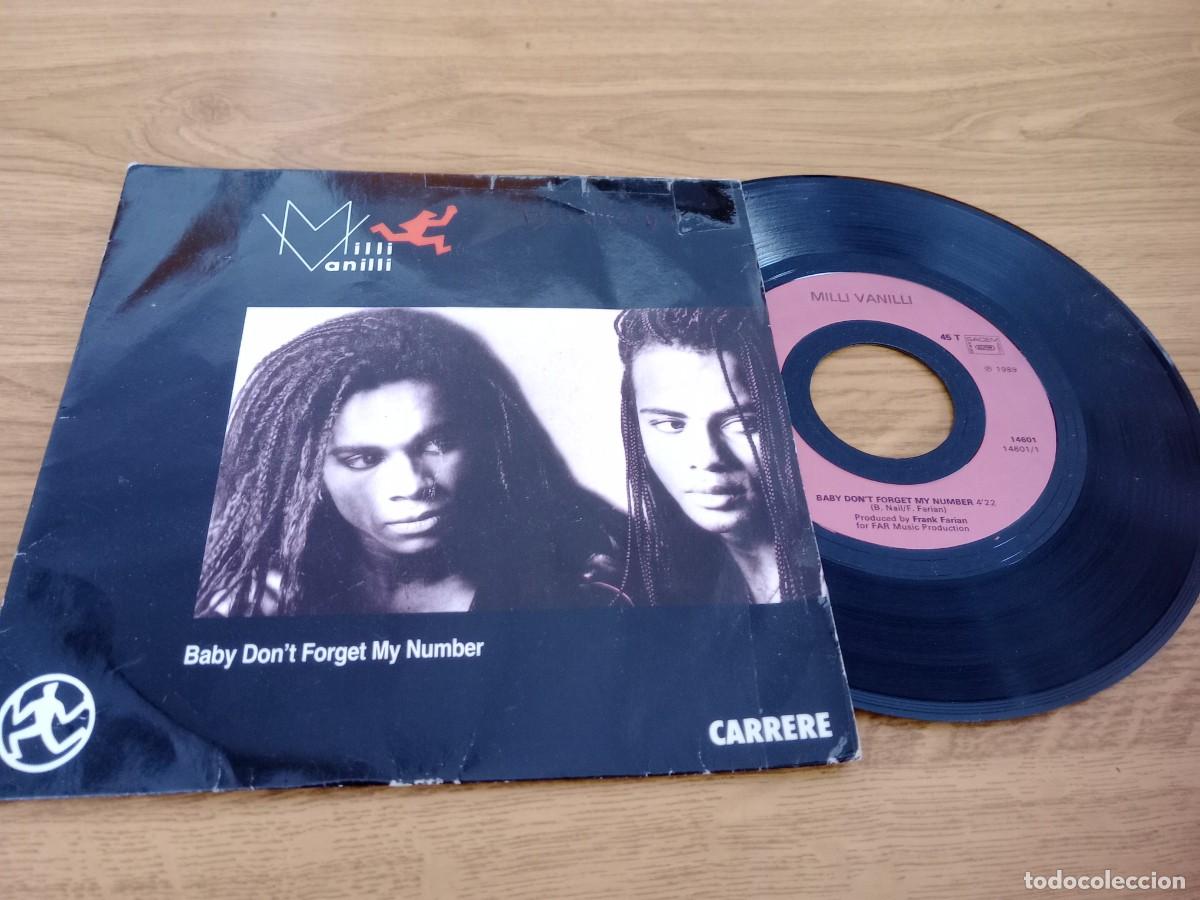 Discos de vinilo: MILLI VANILLI / BABY DON&acute;T FORGET MY NUMBER - Foto 1