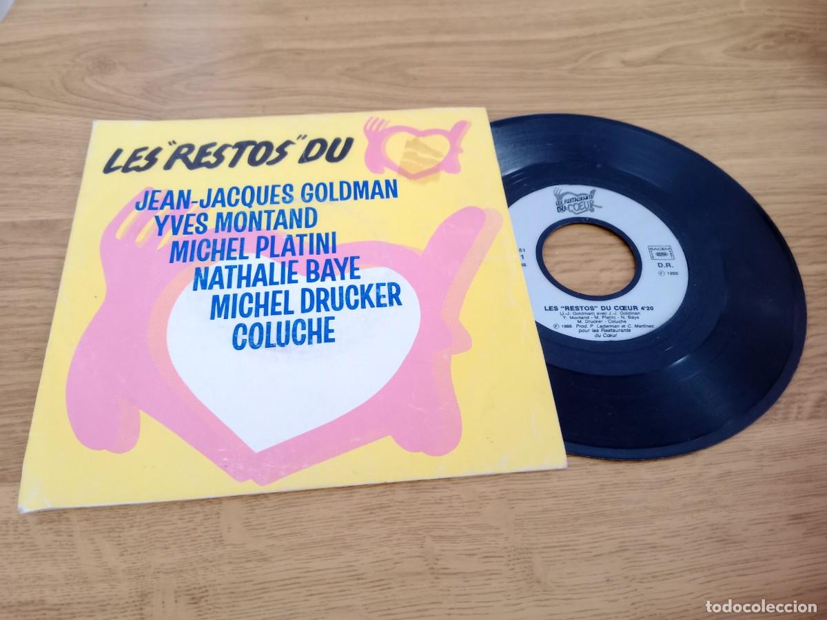 Discos de vinilo: LES RESTOS DU COEUR /MICHEL PLATINI - Foto 1