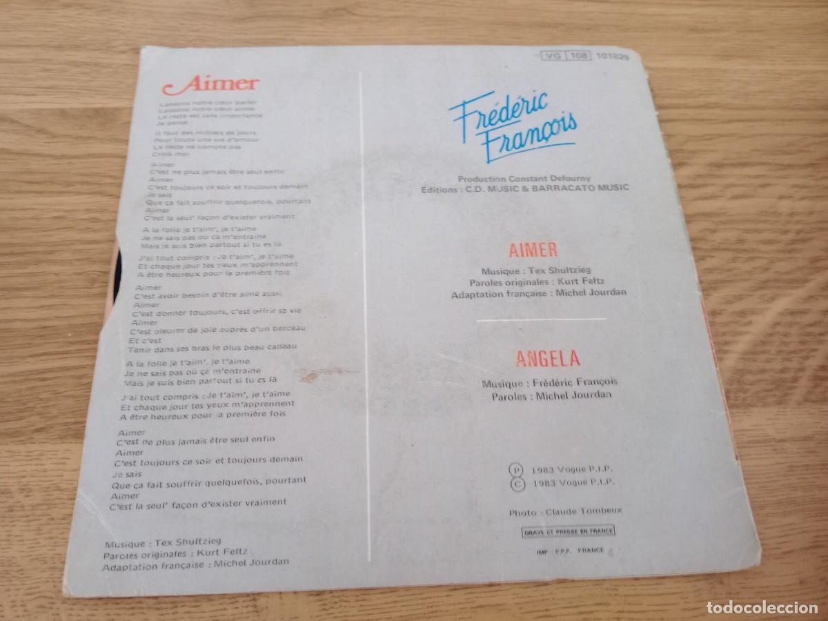 Discos de vinilo: FREDERIC FRANCOIS / AIMER - Foto 2