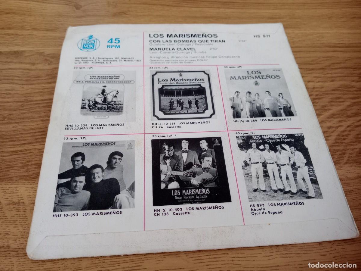 Discos de vinilo: LOS MARISME&Ntilde;OS / CON LAS BOMBAS QUE TIRAN / MANUELA CLAVEL - Foto 2