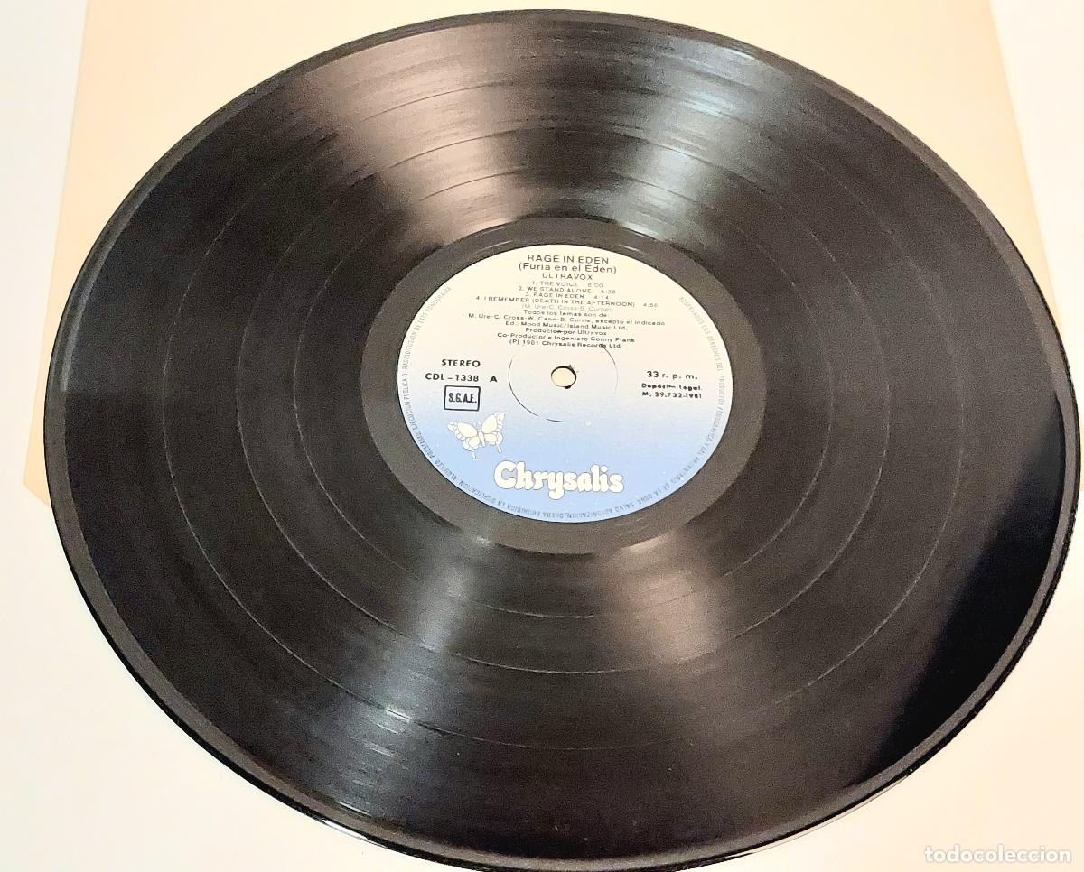 Discos de vinilo: ULTRAVOX - RAGE IN EDEN - 1981 - LP VINILO - Foto 3