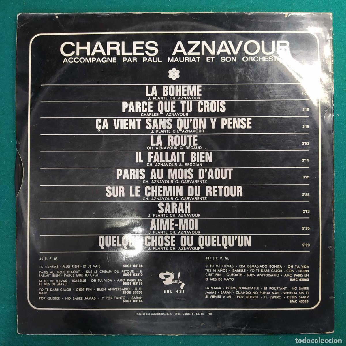 Discos de vinilo: Charles Aznavour &ndash; Charles Aznavour - Foto 2