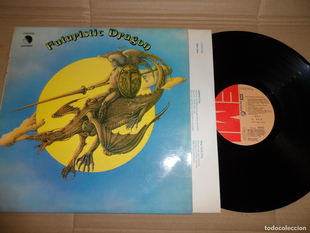 Discos de vinilo: T. Rex &lrm;&ndash; Futuristic Dragon (SPAIN 1976) - Foto 1