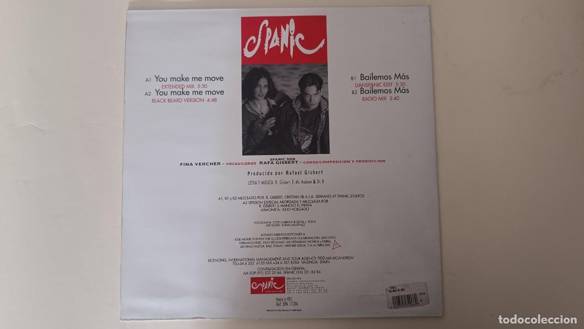 Discos de vinilo: Spanic &ndash; You Make Me Move / Bailemos M&aacute;s - Foto 2