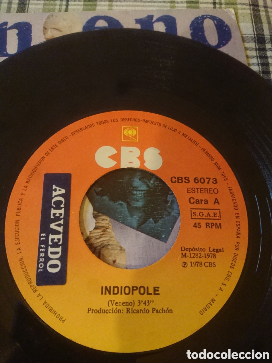 Discos de vinilo: Veneno - Indiopole - single - Foto 6