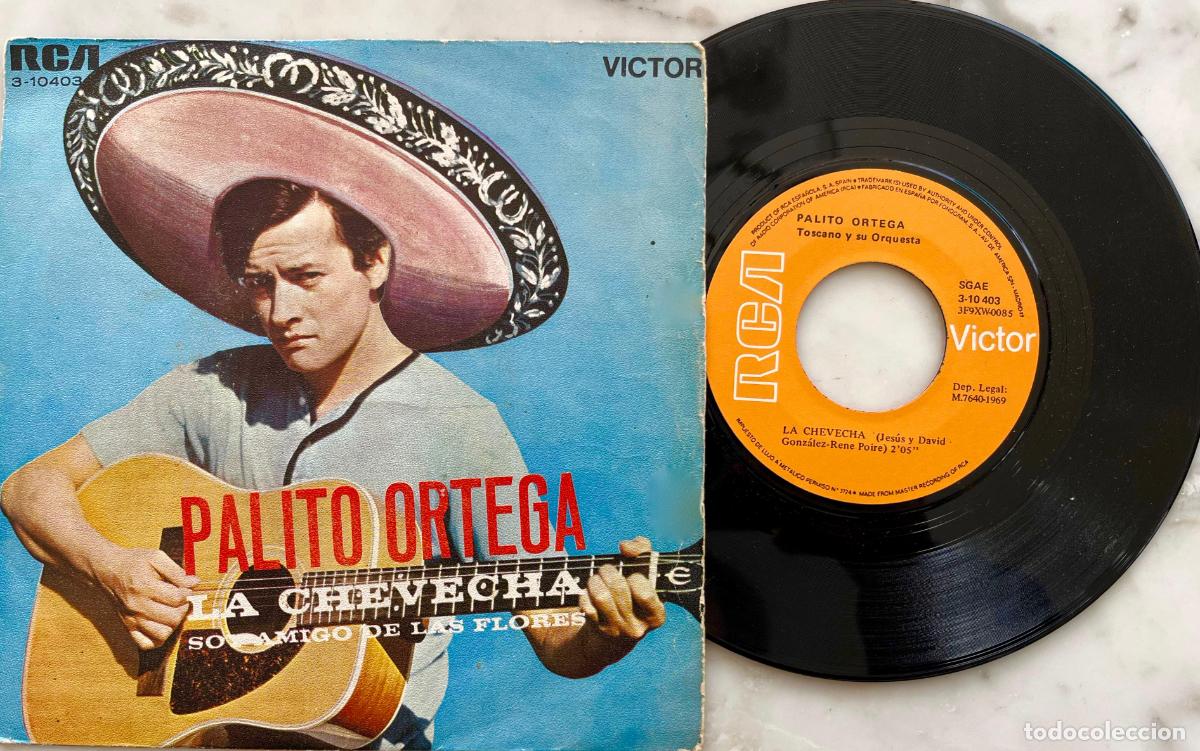 Discos de vinilo: PALITO ORTEGA, LA CHEVECHA. SINGLE ORIGINAL ESPA&Ntilde;A 1969 - Foto 1
