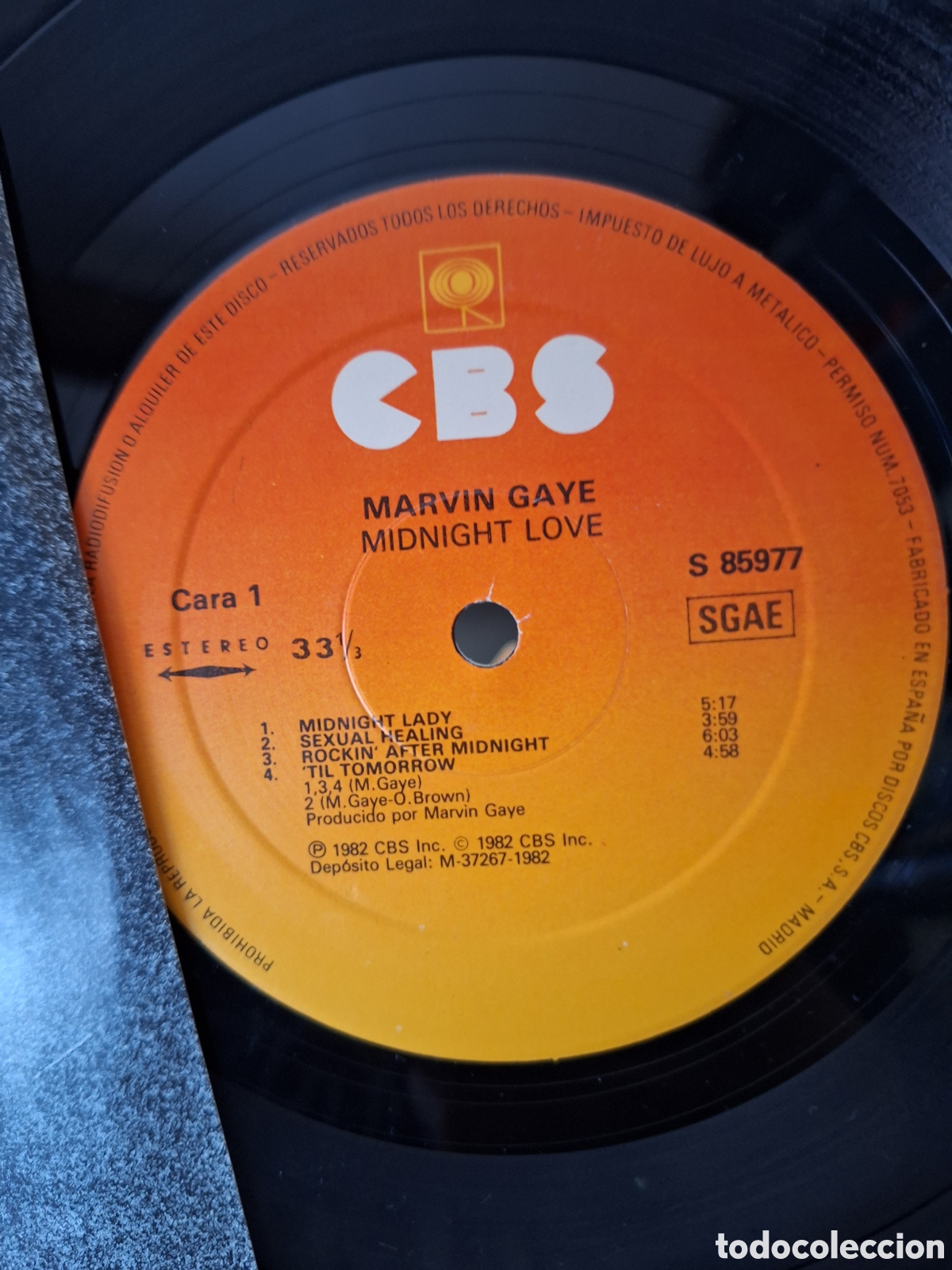 Discos de vinilo: Marvin Gaye Midnight love - Foto 4