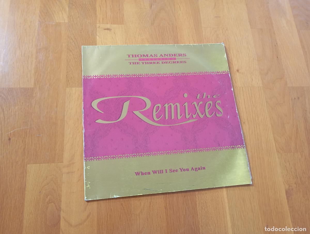Discos de vinilo: Thomas Anders Featuring The Three Degrees &ndash; When Will I See You Again - The Remixes.maxi - Foto 1