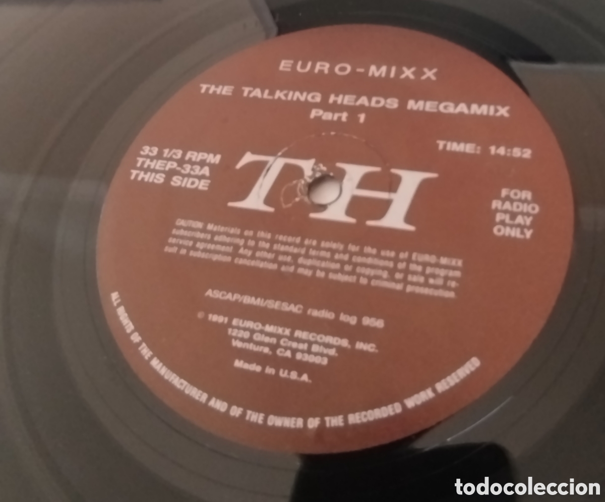 Discos de vinilo: Talking Heads&nbsp;&ndash;&nbsp;The Talking Heads Megamix - Foto 1