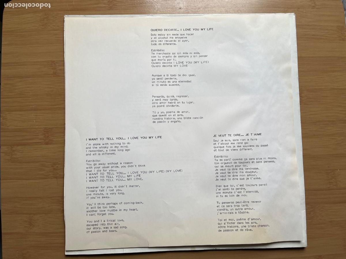 Discos de vinilo: DANNY. Quiero decirte.... (vinilo maxi-single 1989) - Foto 3