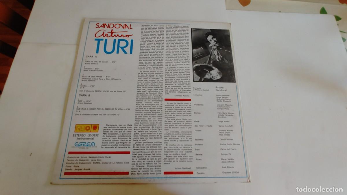 Discos de vinilo: SANDOVAL ARTURO-LP TURI - Foto 2
