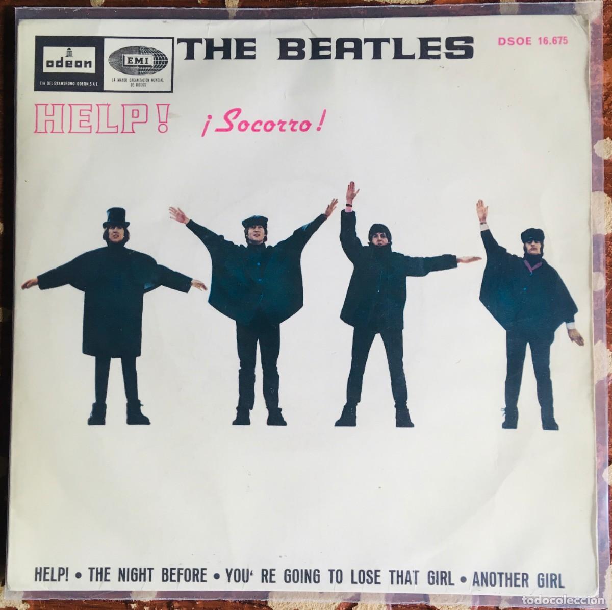 Discos de vinilo: THE BEATLES - HELP, EP edic Spain 1965 - Foto 1