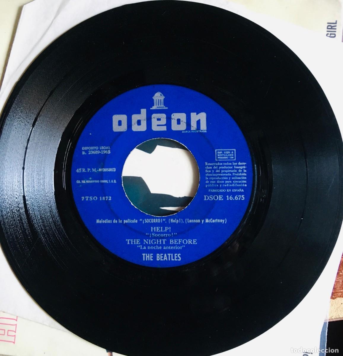 Discos de vinilo: THE BEATLES - HELP, EP edic Spain 1965 - Foto 3