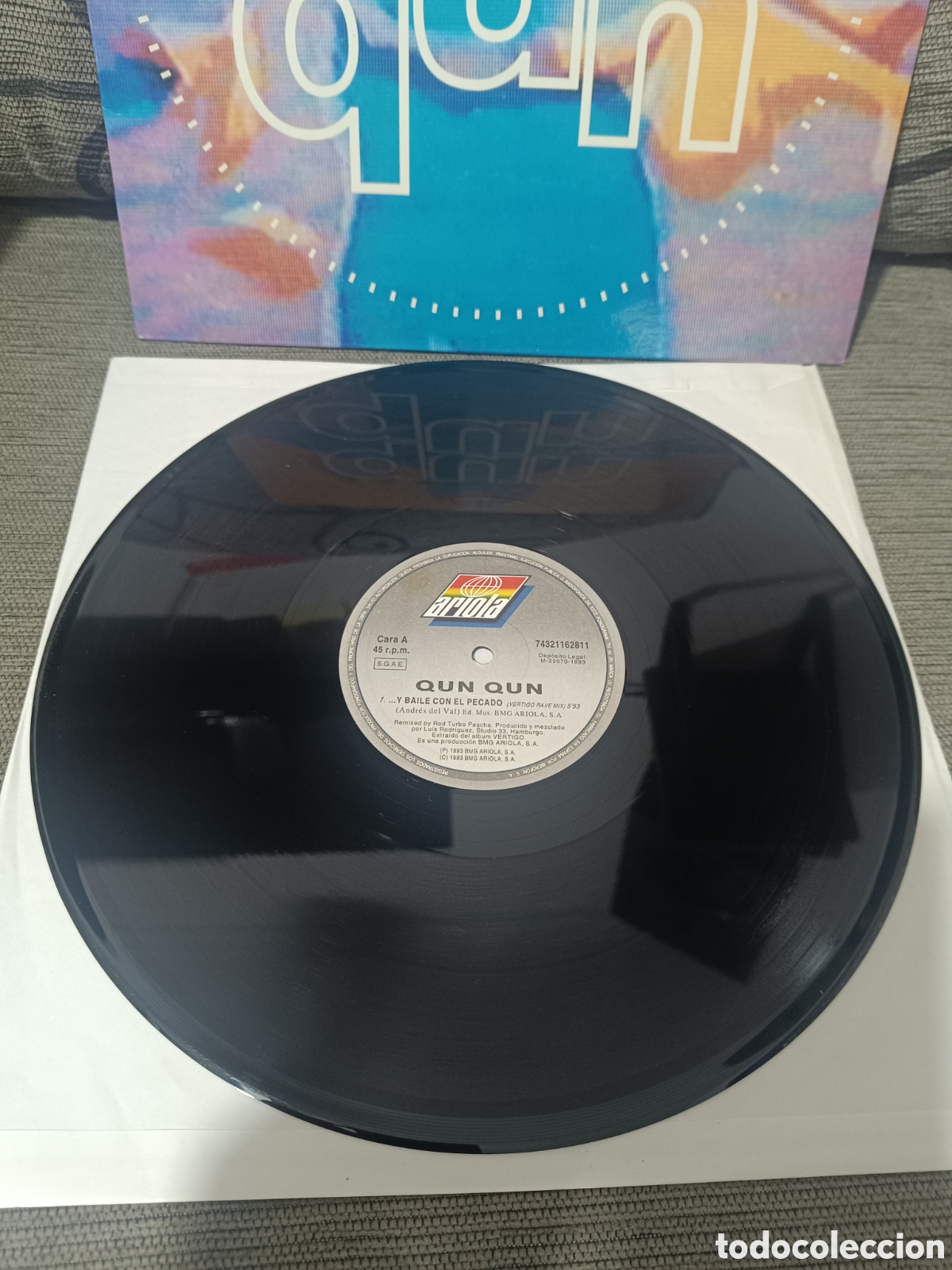 Discos de vinilo: Qun Qun &lrm;&ndash; ... Y Bail&eacute; Con El Pecado - Foto 3