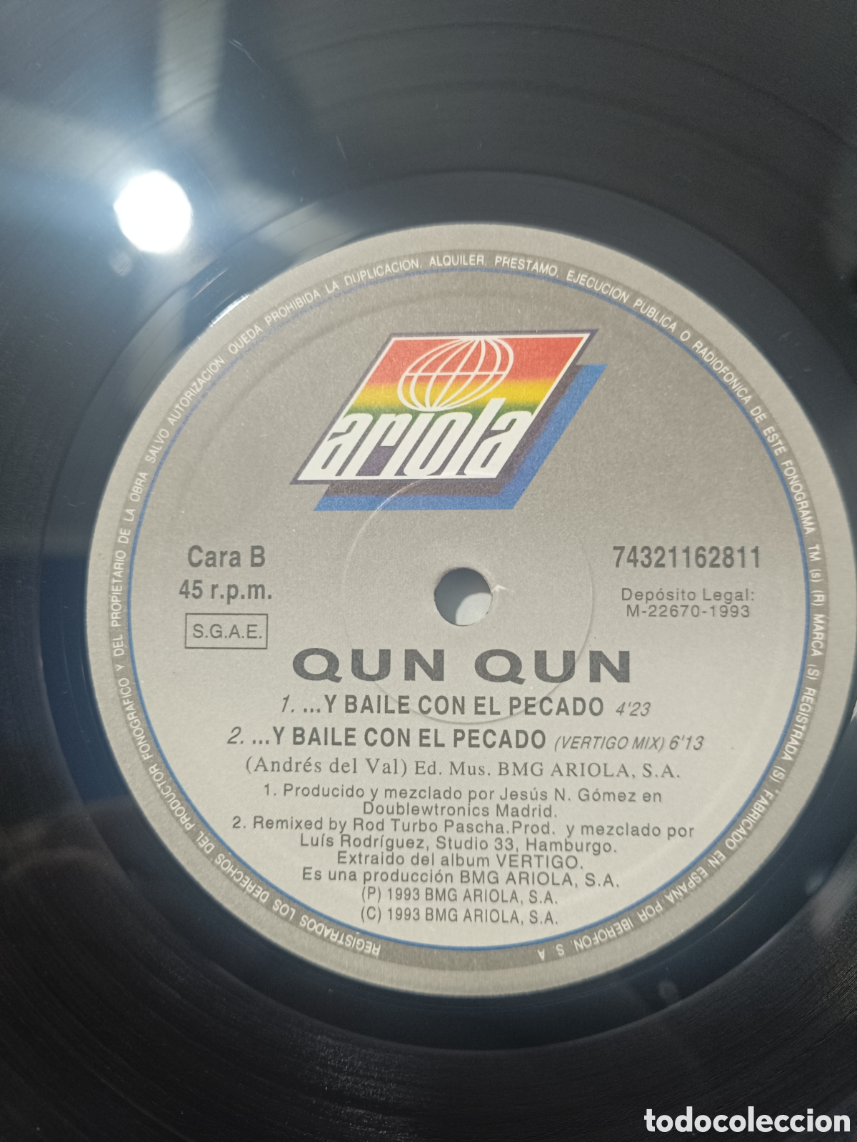 Discos de vinilo: Qun Qun &lrm;&ndash; ... Y Bail&eacute; Con El Pecado - Foto 5