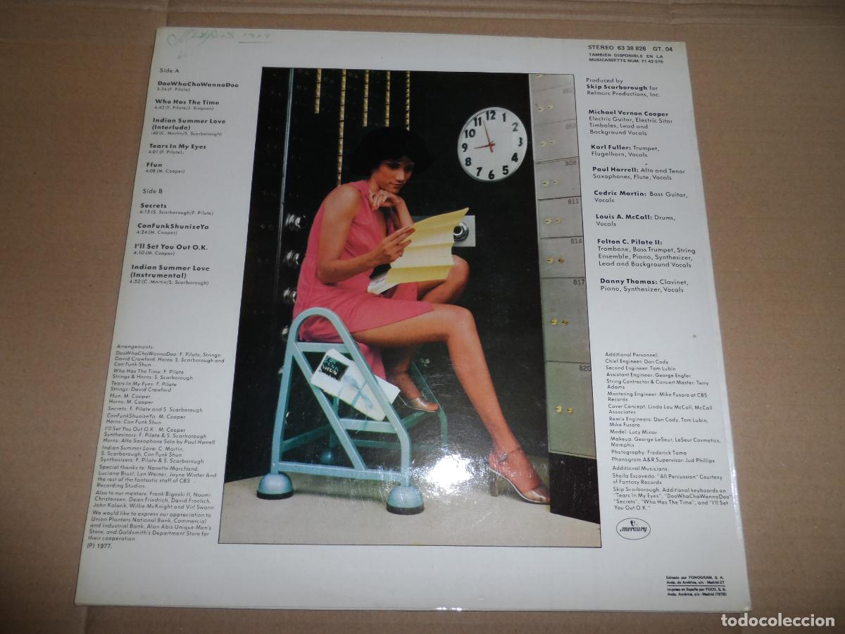 Discos de vinilo: Con Funk Shun - Secrets (SPAIN 1977) - Foto 2
